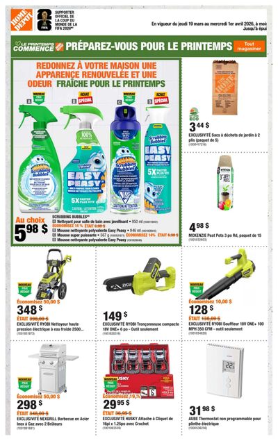 Home Depot (QC) Flyer March 19 to April 1