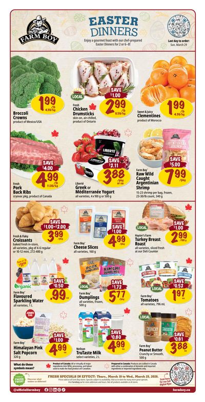 Farm Boy Flyer March 19 to 25