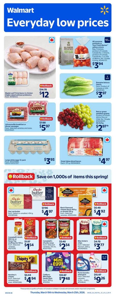 Walmart (ON) Flyer March 19 to 25