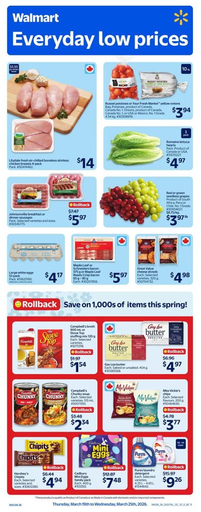 Walmart (West) Flyer March 19 to 25