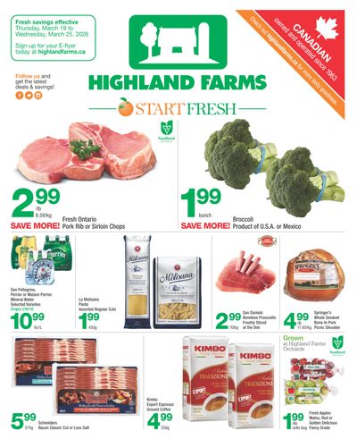 Highland Farms Flyer March 19 to 25
