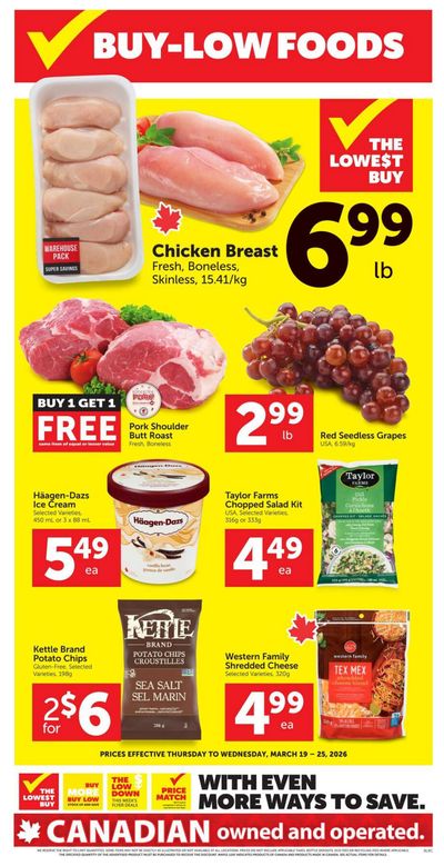 Buy-Low Foods Flyer March 19 to 25
