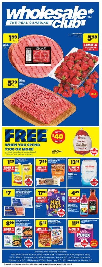 Real Canadian Wholesale Club Flyer March 19 to 25