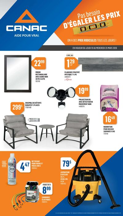 Canac Flyer March 19 to 25
