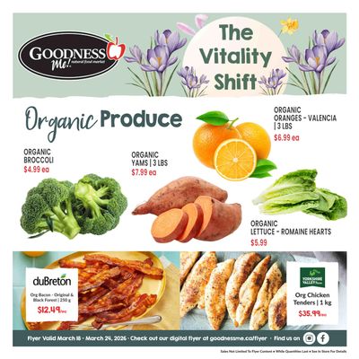 Goodness Me Flyer March 18 to 24