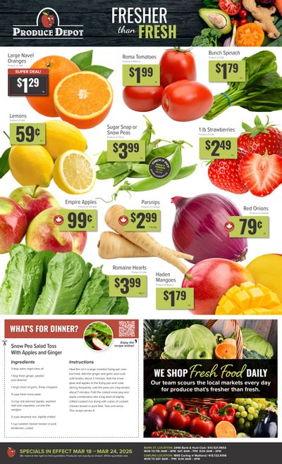 Produce Depot Flyer March 18 to 24