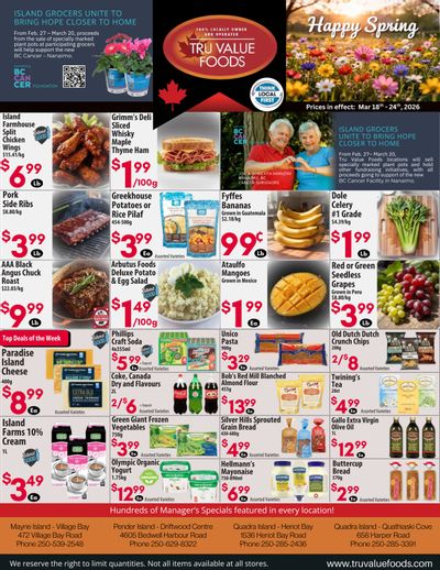 Tru Value Foods Flyer March 18 to 24