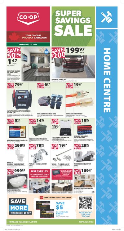 Co-op (West) Home Centre Flyer March 19 to 25