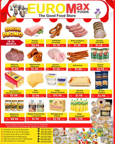 EuroMax Foods Bi-Weekly Flyer March 18 to 31