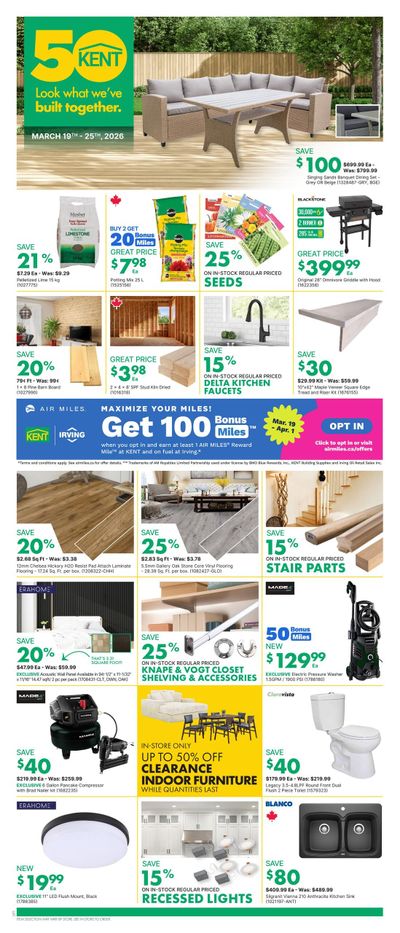Kent Building Supplies Flyer March 19 to 25