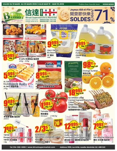 Btrust Supermarket (Montreal) Flyer March 19 to 25