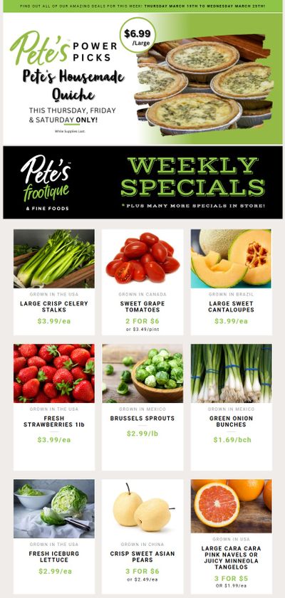 Pete's Fine Foods Flyer March 19 to 25