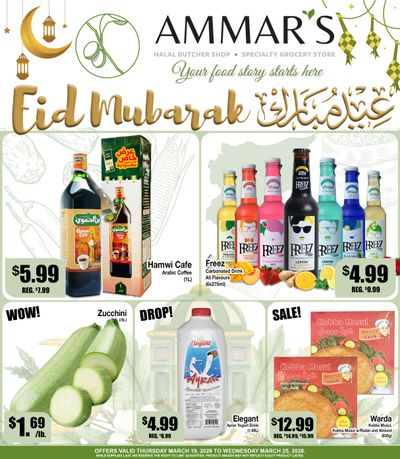 Ammar's Halal Meats Flyer March 19 to 25
