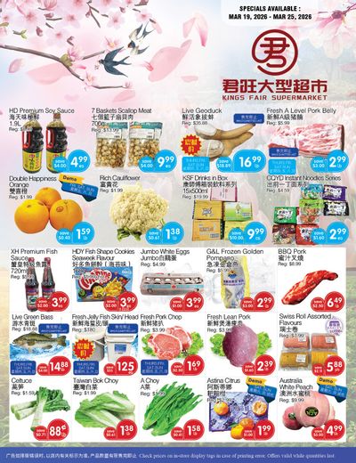 Kings Fair Supermarket Flyer March 19 to 25