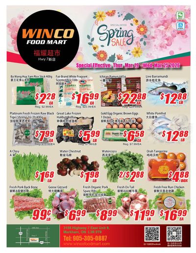 WinCo Food Mart (HWY 7) Flyer March 19 to 25