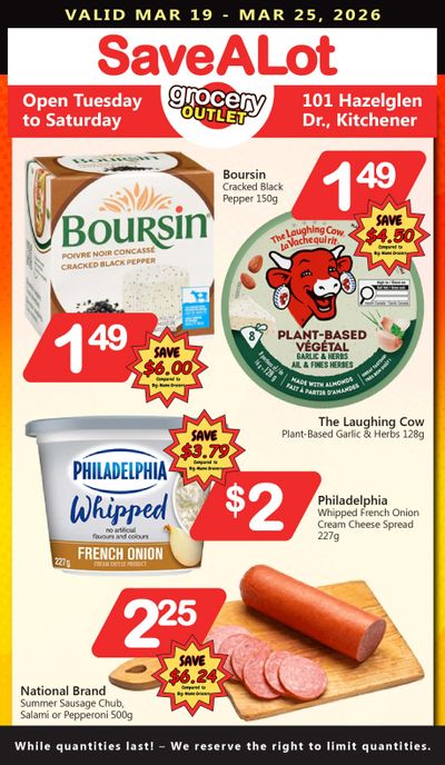 SaveALot Grocery Outlet Flyer March 19 to 25