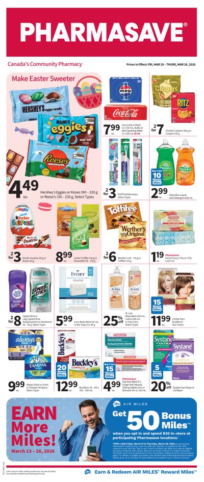 Pharmasave (ON & West) Flyer March 20 to 26