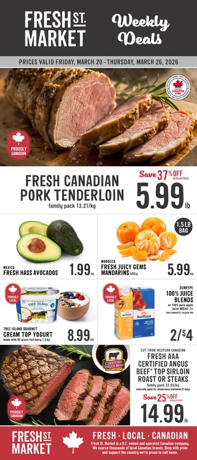 Fresh St. Market Flyer March 20 to 26