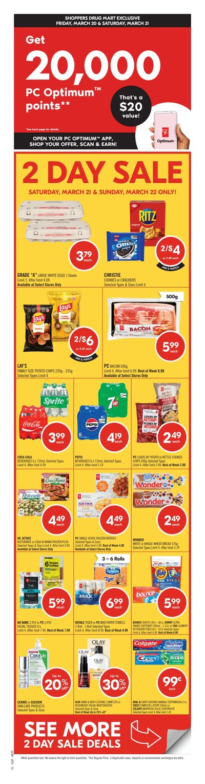Shoppers Drug Mart (West) Flyer March 21 to 26