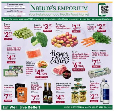 Nature's Emporium Bi-Weekly Flyer March 19 to April 5