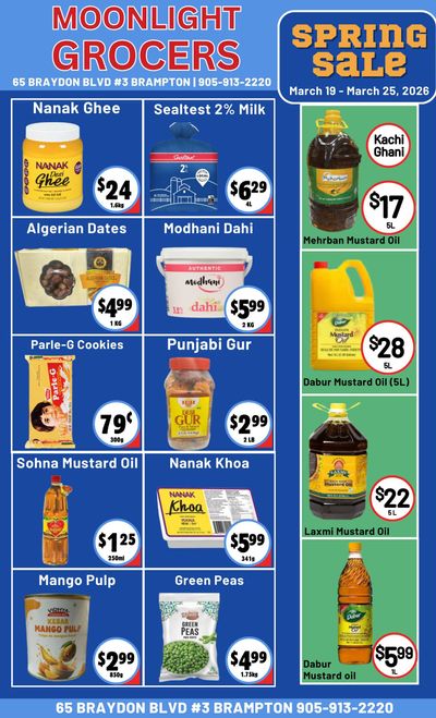 Moonlight Grocers Flyer March 19 to 25