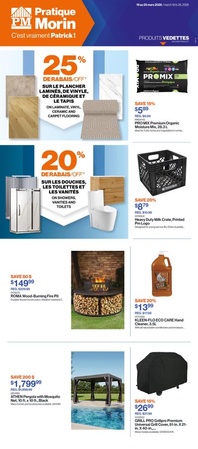 Patrick Morin Flyer March 19 to 25