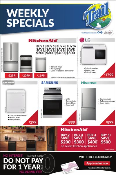 Trail Appliances (AB & SK) Flyer March 19 to 25
