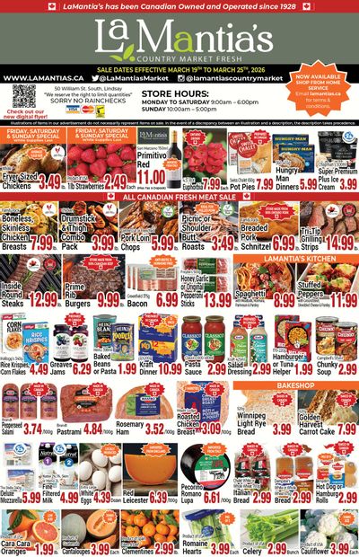 LaMantia's Flyer March 19 to 25