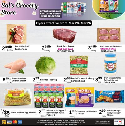 Sal's Grocery Flyer March 20 to 26