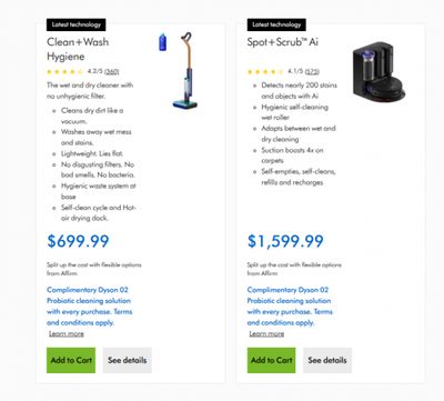Dyson Canada: Save up to $200 on Select Technology