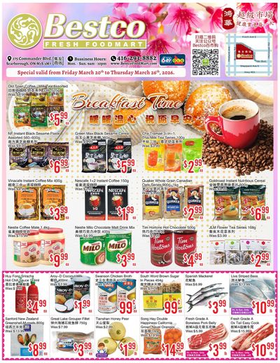 BestCo Food Mart (Scarborough) Flyer March 20 to 26