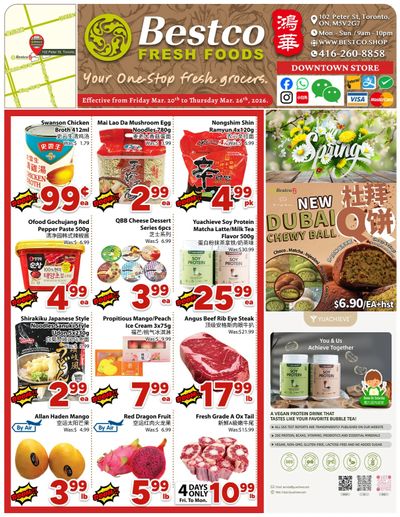 BestCo Food Mart (Downtown Toronto) Flyer March 20 to 26