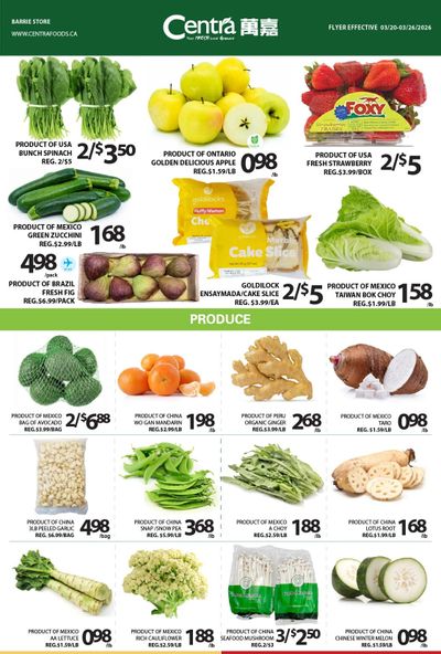 Centra Foods (Barrie) Flyer March 20 to 26