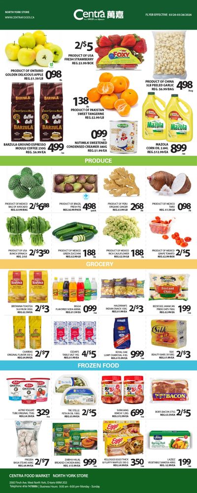 Centra Foods (North York) Flyer March 20 to 26