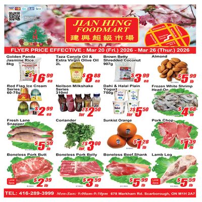 Jian Hing Foodmart (Scarborough) Flyer March 20 to 26