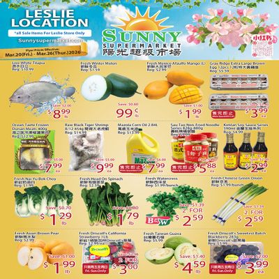 Sunny Supermarket (Leslie) Flyer March 20 to 26 