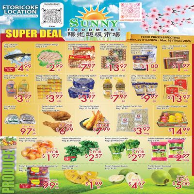 Sunny Foodmart (Etobicoke) Flyer March 20 to 26