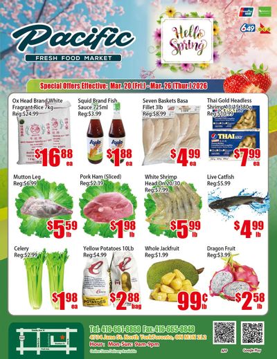 Pacific Fresh Food Market (North York) Flyer March 20 to 26