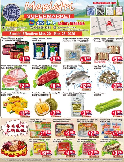 Mapletri Supermarket Flyer March 20 to 26