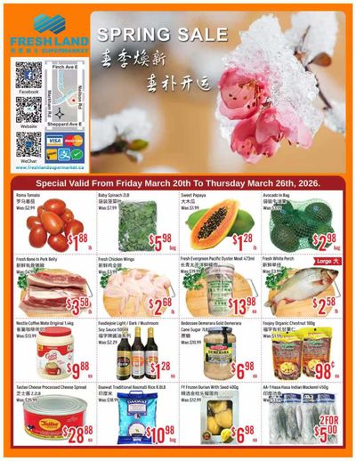 FreshLand Supermarket Flyer March 20 to 26