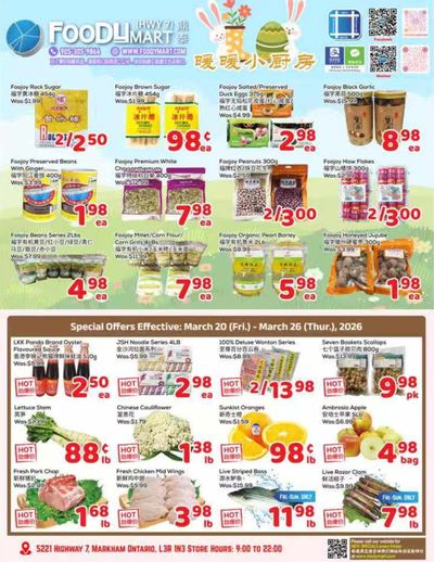 FoodyMart (HWY7) Flyer March 20 to 26