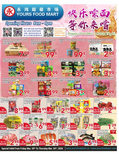 Yours Food Mart Flyer March 20 to 26