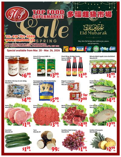 Top Food Supermarket Flyer March 20 to 26