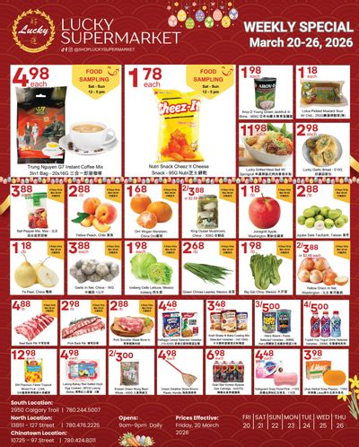 Lucky Supermarket (Edmonton) Flyer March 20 to 26