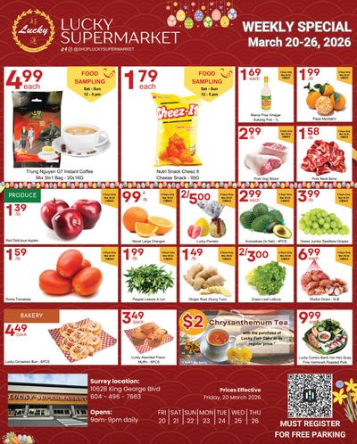 Lucky Supermarket (Surrey) Flyer March 20 to 26