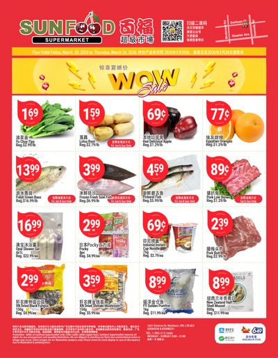 Sunfood Supermarket Flyer March 20 to 26