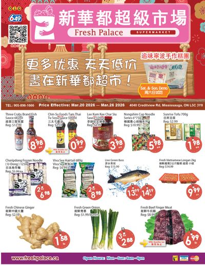 Fresh Palace Supermarket Flyer March 20 to 26