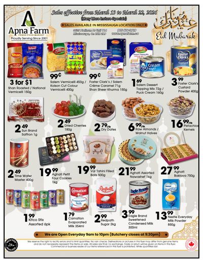 Apna Farm Flyer March 13 to 22