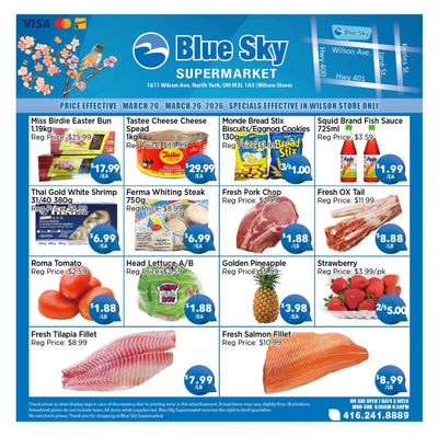 Blue Sky Supermarket (North York) Flyer March 20 to 26