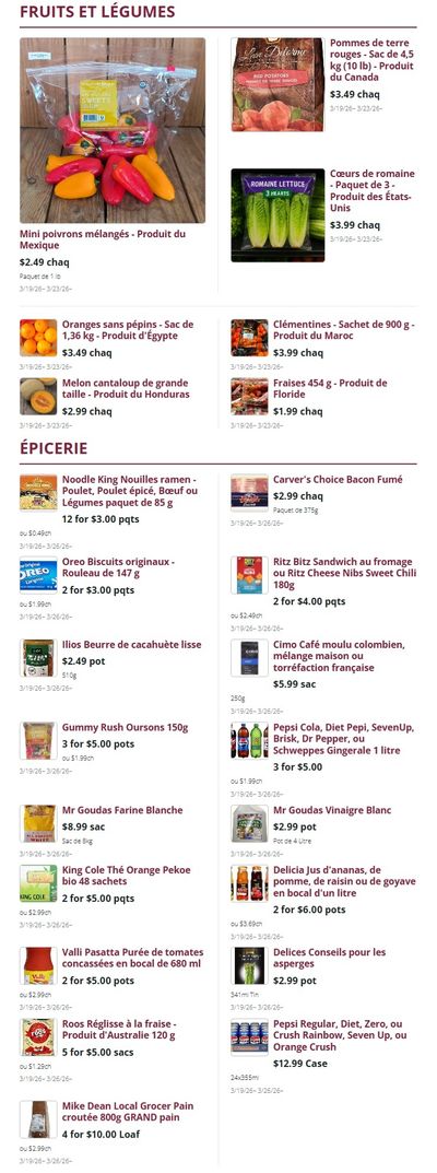 Mike Dean Local Grocer Flyer March 19 to 26
